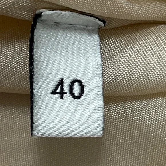 GUCCI IVORY / ANTIQUED GOLD GG BUCKLE A-LINE SKIRT - Picture 6 of 6